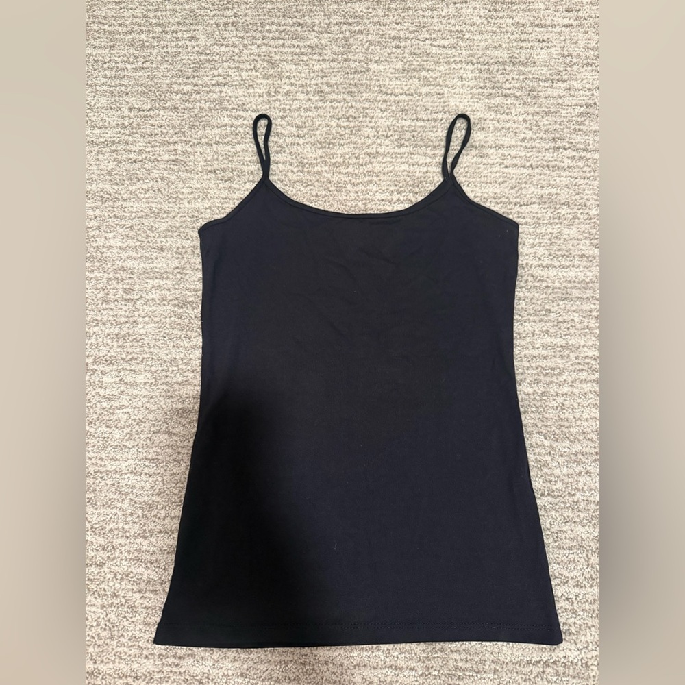 ZARA Black Spaghetti Strap Tank Top - Women size Small